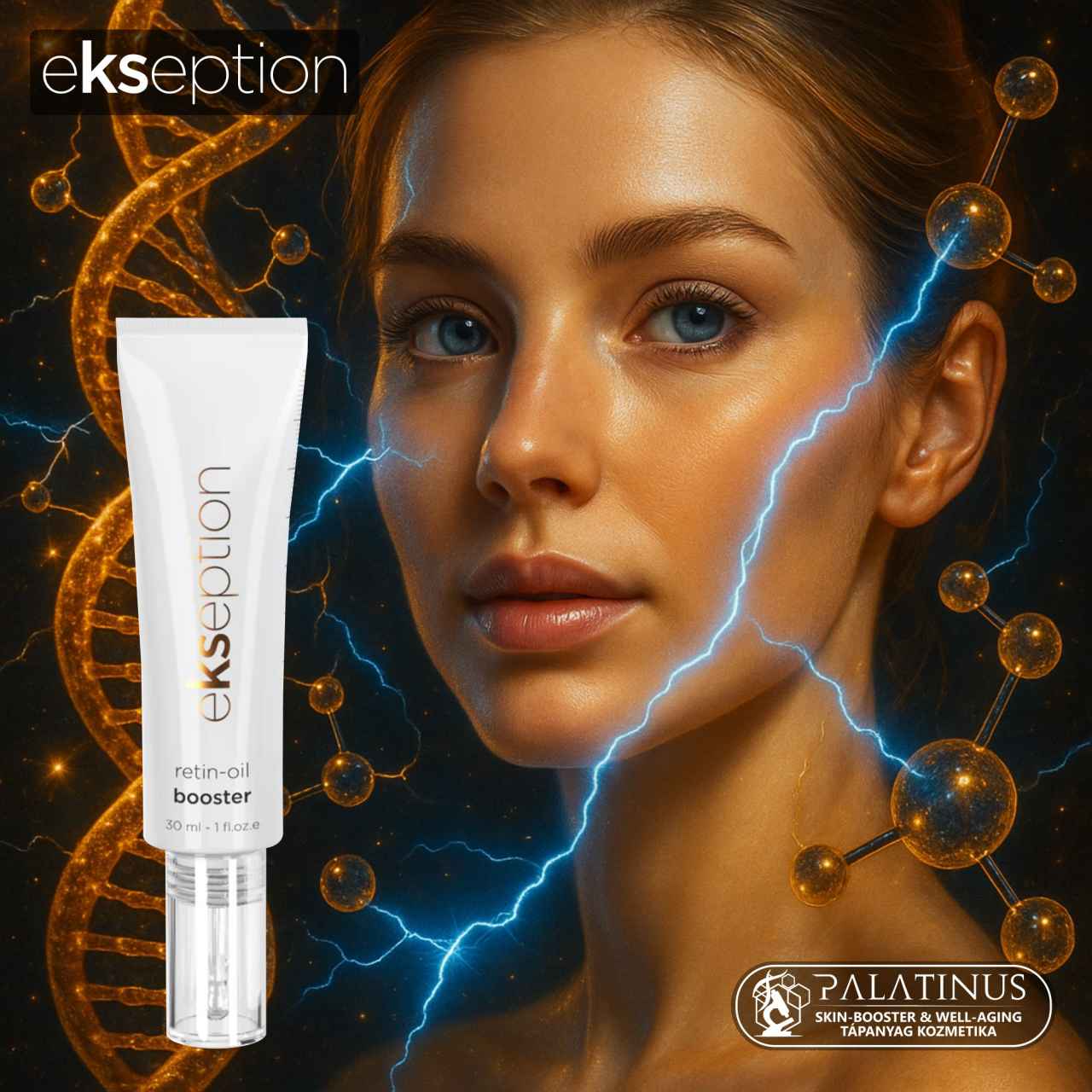 RETIN-OIL BOOSTER 0.3% Stabilizált Retinol + 1% E-vitamin kollagénaktivátor bőrmegújító szérum (EKSEPTION) - Image 2