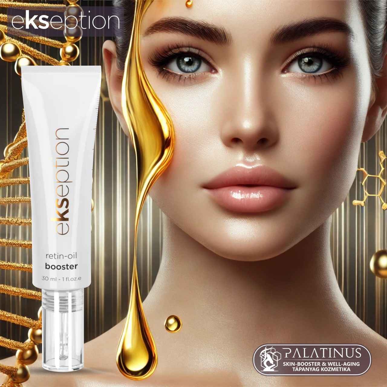 RETIN-OIL BOOSTER 0.3% Stabilizált Retinol + 1% E-vitamin kollagénaktivátor bőrmegújító szérum (EKSEPTION) - Image 5