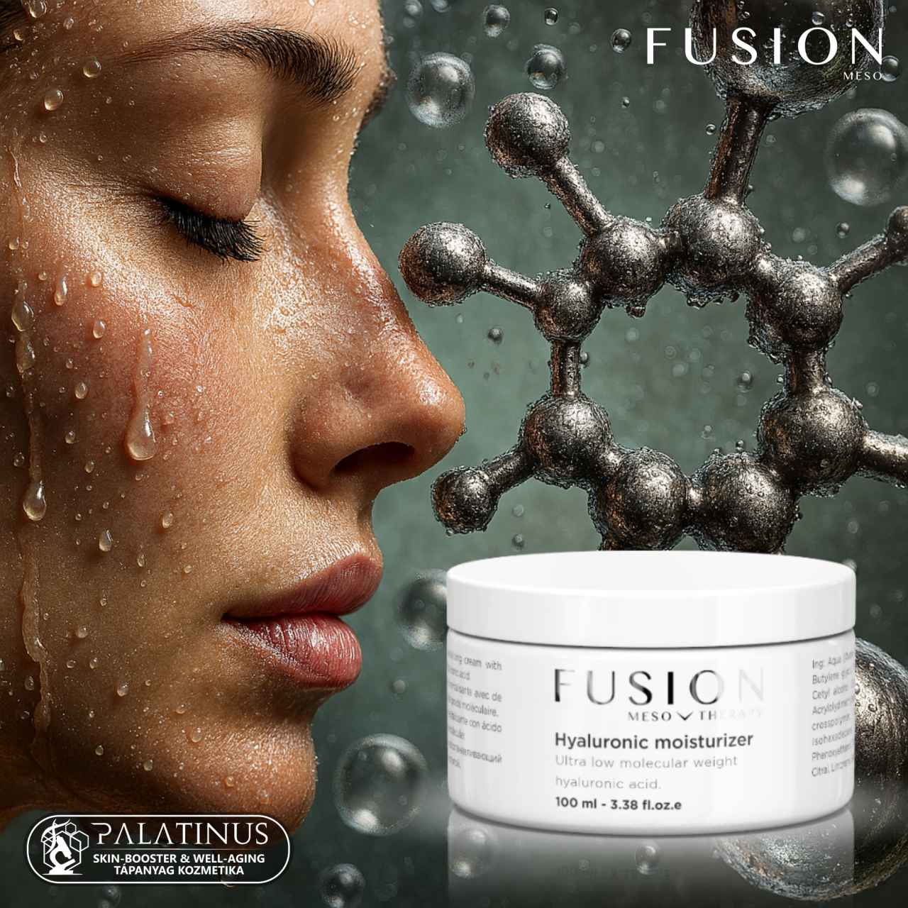 HYALURONIC MOISTURIZER 1% XS Hialuronsavas mélyrétegi hidratálókrém (FUSION) - Image 2