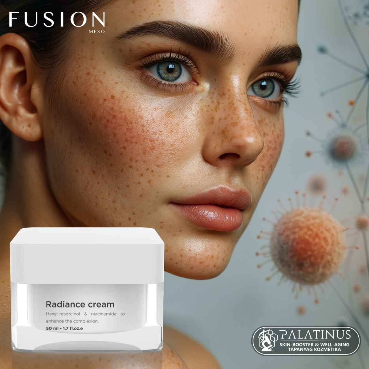 RADIANCE CREAM pigmentfolt halványító bőrtónus egységesítő gélkrém (FUSION) - Image 2