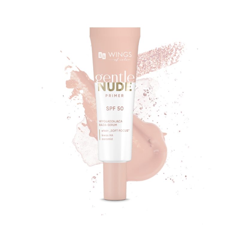 AA WINGS OF COLOR Gentle Nude Primer SPF50 fotostabil fényvédő szérum