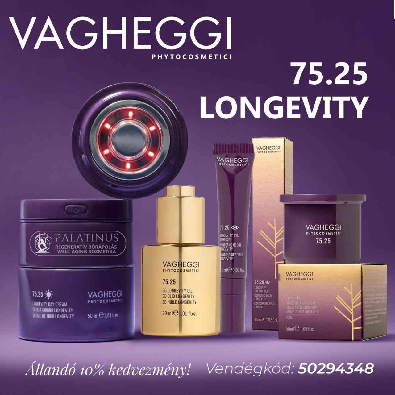 VAGHEGGI 75.25 LONGEVITY – Bőrápolási forradalom