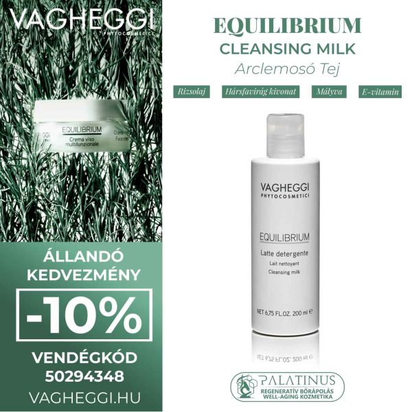 EQUILIBRIUM Cleansing Milk - Arclemosó Tej (VAGHEGGI)
