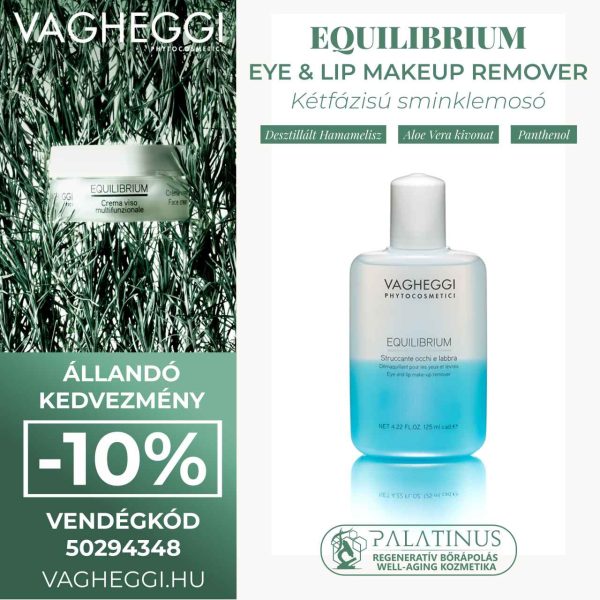 EQUILIBRIUM Eye & Lip Make-up Remover - Kétfázisú sminklemosó (VAGHEGGI)