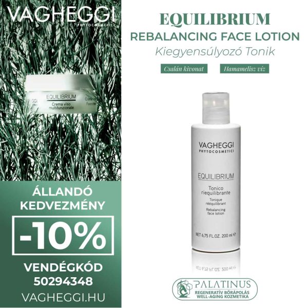 EQUILIBRIUM Rebalancing Face Lotion - Kiegyensúlyozó Tonik (VAGHEGGI)