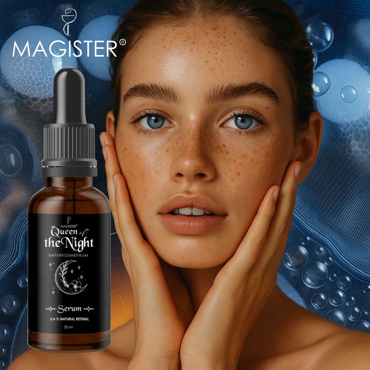 0.4% Retinal + 4% Niacinamide + Ectoin + Astaxantin Magister-queen-of-the-night-serum-retinal-niacinamide-ectoin-Astaxantin-Palatinus-Kozmetika-regenerativ-borapolas-well-aging-tudatos-borapolas-webshop