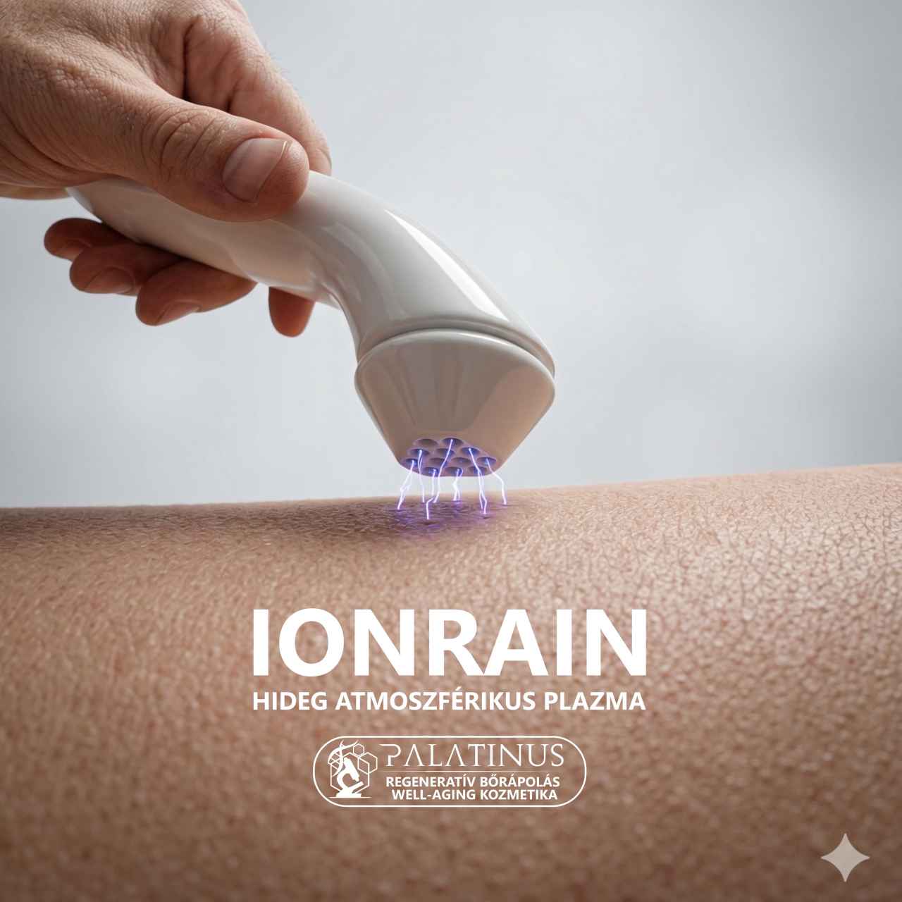 Hideg Atmoszférikus Plazma arckezelés IONRAIN CAP DBD levegő alapú plazma technológia - PALATINUS KOZMETIKA WEBSHOP