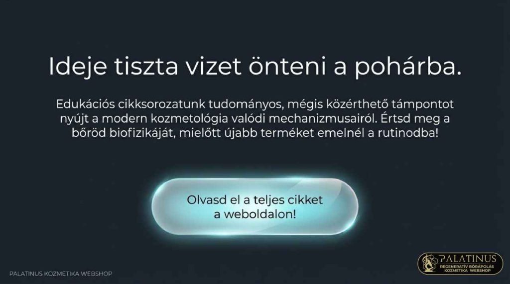 A láthatatlan gyulladás kora a bőrápolásban PALATINUS SKIN-BOOSTER KOZMETIKA WEBSHOP KECSKEMÉT