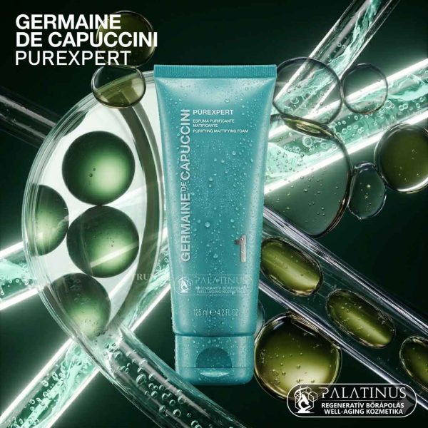PUREXPERT-Purifying-Mattifying-Foam-Melytisztito-hab-zsiros-es-pattanasos-borre-germaine-de-capuccini-Palatinus-Kozmetika-Webshop-Kecskemet