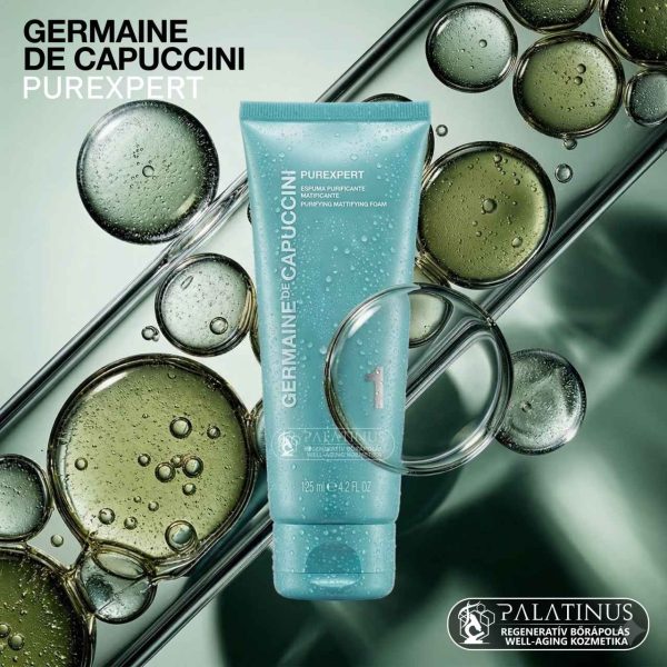 PUREXPERT-Purifying-Mattifying-Foam-Melytisztito-hab-zsiros-es-pattanasos-borre-germaine-de-capuccini-Palatinus-Kozmetika-Webshop-Kecskemet