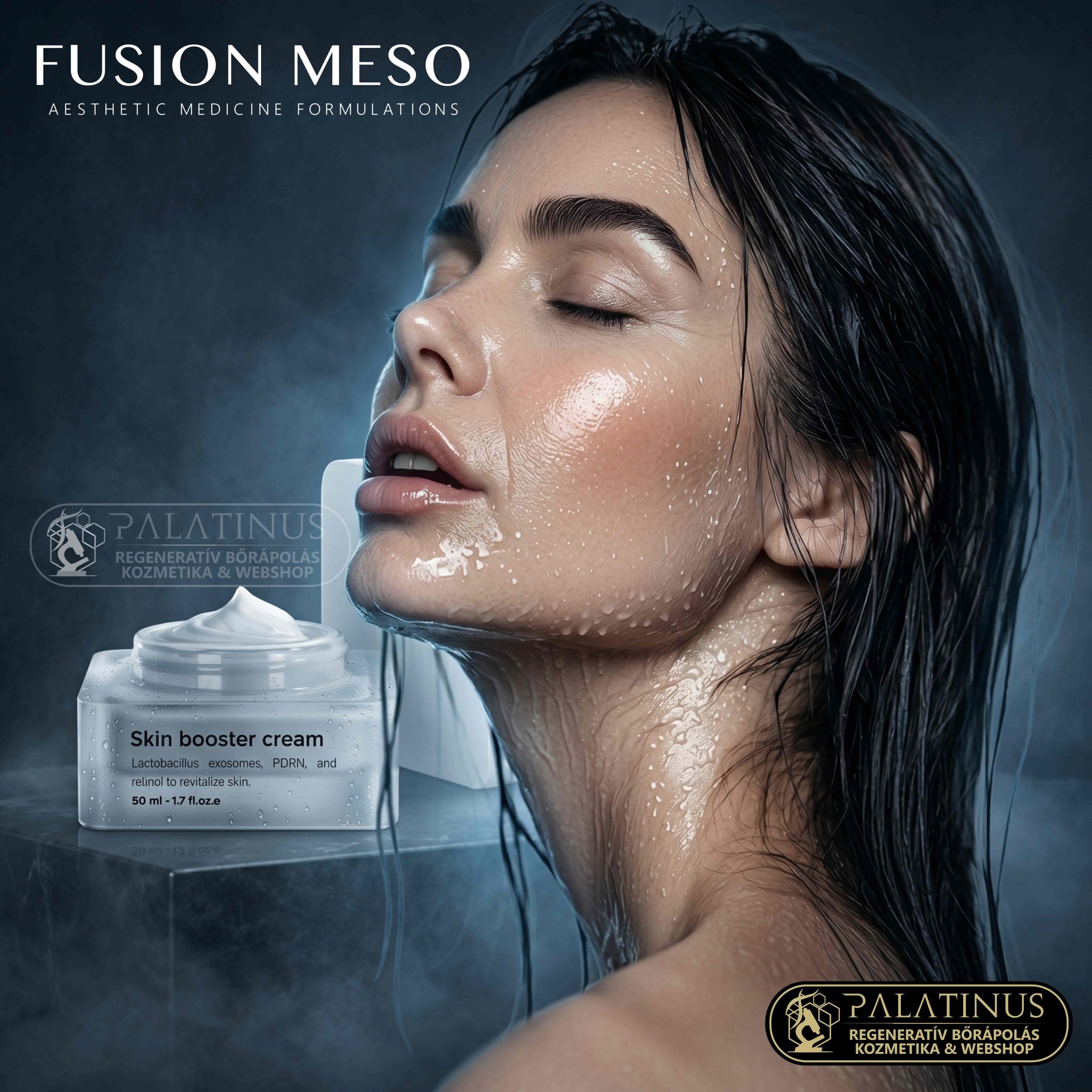 Skin Booster Cream PDRN Exoszóma Retinol arckrém FUSION MESO Palatinus skin-booster kozmetika & webshop