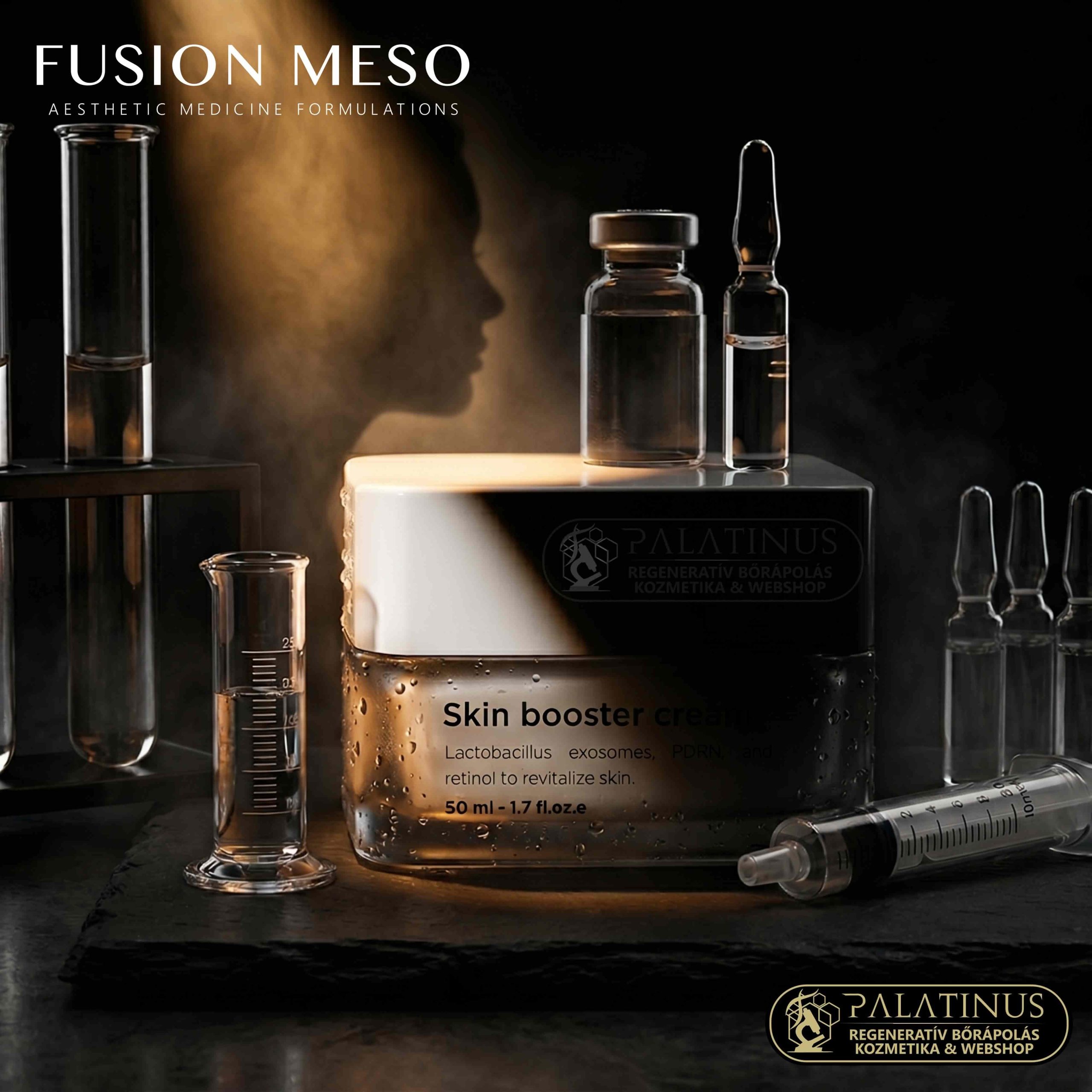 Skin Booster Cream PDRN Exoszóma Retinol arckrém FUSION MESO Palatinus skin-booster kozmetika & webshop
