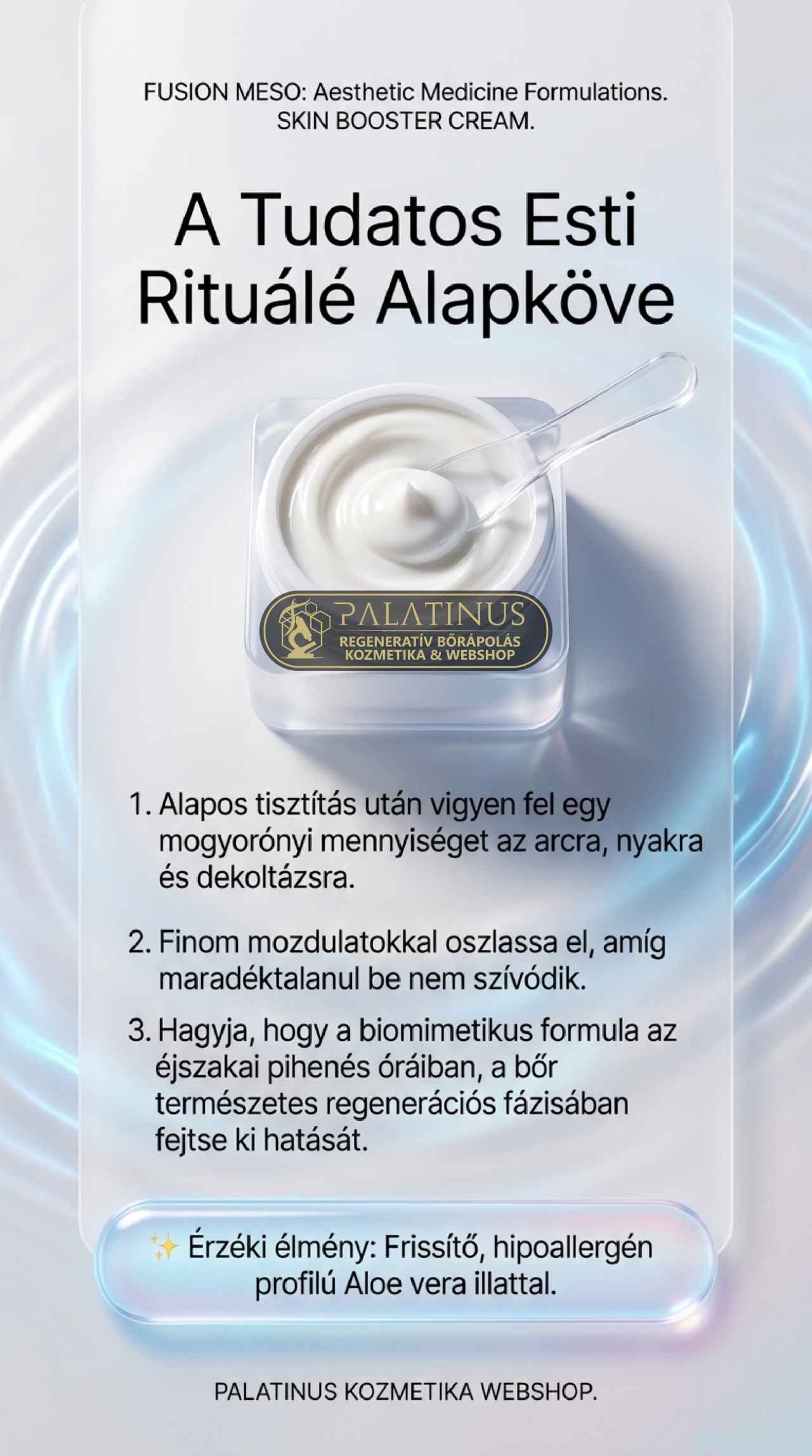 Skin-Booster-Cream-orvos-kozmetikai-szovetregeneralo-arckrem-FUSION-MESO-Palatinus-skin-booster-kozmetika-webshop
