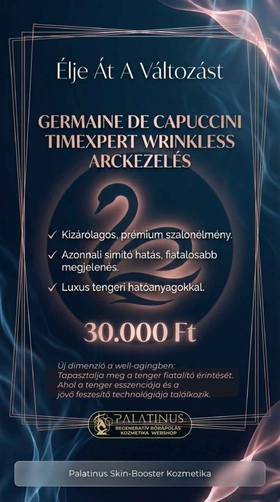 TIMEXPERT WRINKLESS Neuromodulációs Germaine de capuccini medúzás ránctalanító arckezelés PALATINUS Skin-Booster Kozmetika