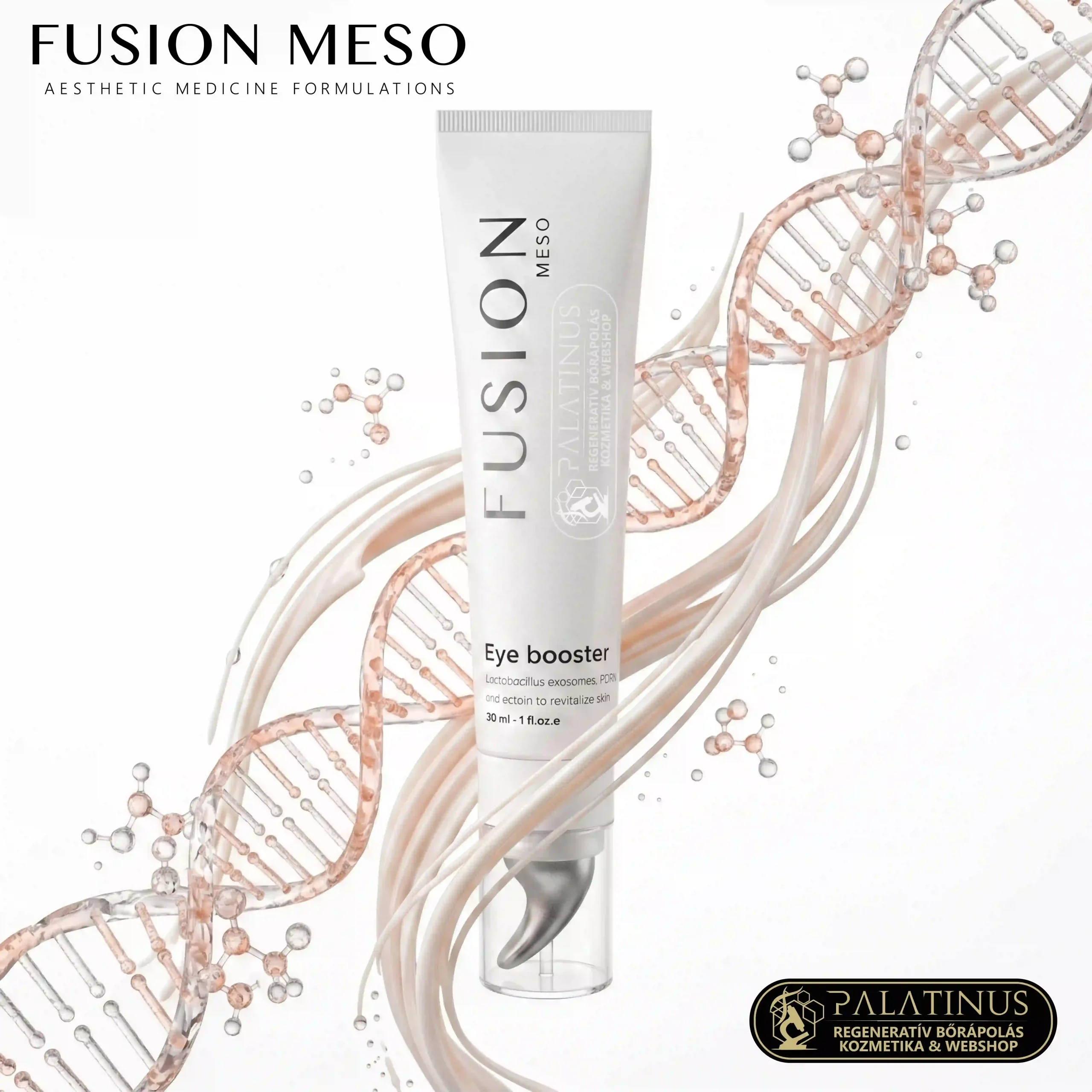 FUSION EYE BOOSTER PDRN & Exosome & Ectoin Sejt-Regeneráció és Bio-Hack a Szemkörnyéknek Palatinus Kozmetika webshop kecskemét