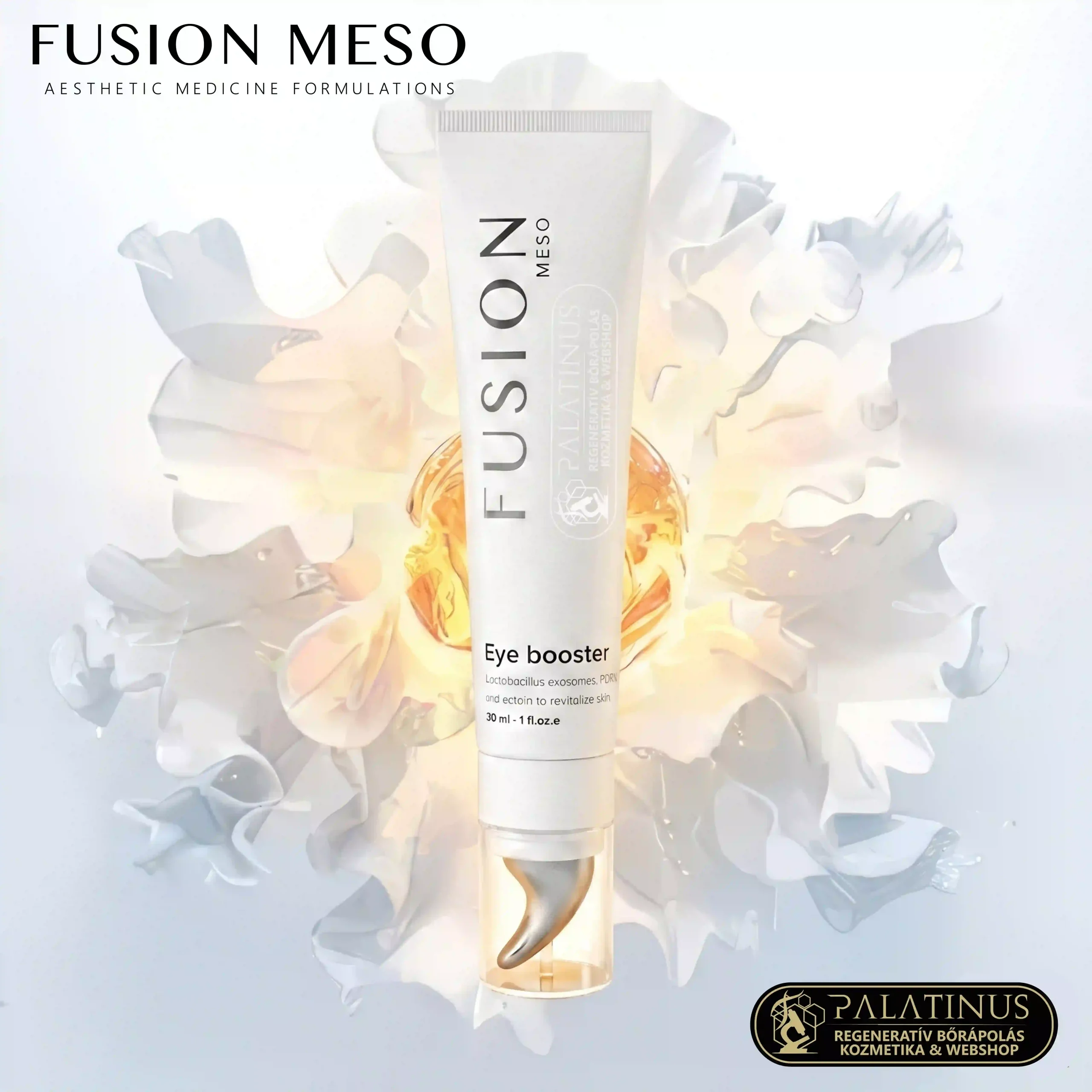 FUSION EYE BOOSTER PDRN & Exosome & Ectoin Sejt-Regeneráció és Bio-Hack a Szemkörnyéknek Palatinus Kozmetika webshop kecskemét